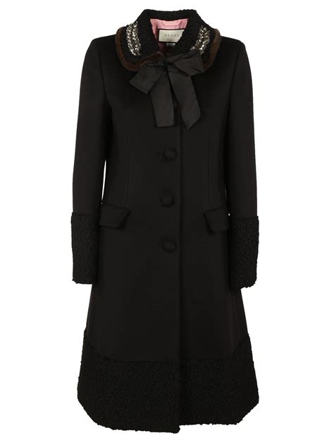 gucci winterjas zwart|gucci coats for women.